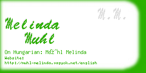 melinda muhl business card